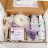 Relaxing Lavender Spa Box for Her - Self Care Relaxation Gifts, Spa Kit, Handmade Soap, Body Butter, Bath Salt Soak, Organic Gifts for Women