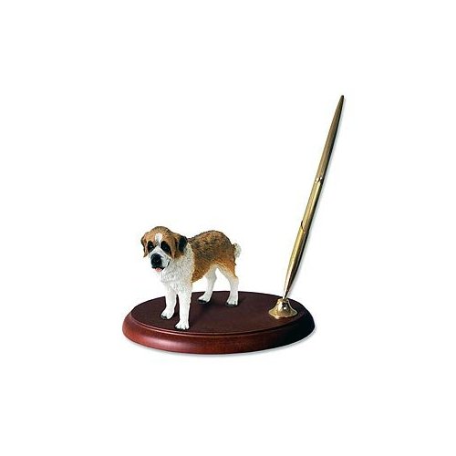 Conversation Concepts Saint Bernard Pen Holder (Smooth Coat)