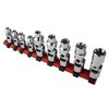 SUNEX TOOLS 9912 1/4-Inch Drive Universal External Star Socket Set, 1/4-Inch - 3/8-Inch, 9-Piece