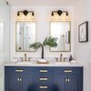 Eietonte 3-Light Vanity Light Fixture, Industrial Black Wall Sconce Light Fixture, Farmhouse Bathroom Wall Lighting for Over Mirror, E26 Base Wall Lamp for Bathroom Bedroom Hallway (Bulb Not Included)