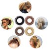 Senshuomy Coil Hair Ties for Thick Hair,Spiral Hair Ties for Women,No Crease Hair Tie,Small Spiral Hair Ties for Girls-12 PCS