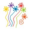 Fun Express Paint Splatter Sticky Hands (72 Pc) Birthday Party Favors