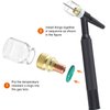 TIANLYLIN 40pcs TIG Gas Lens Collet Body & #4 ~ #12 Pyrex Cup Kit DB SR WP 9 20 25 TIG Welding Torch