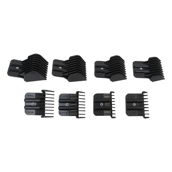 YKISON Multiple Sizes Trimmer Guards Fit for BaBylissPRO Barberology FX787 & FX726 Trimmer, Replacement Guards with Metal Spring Clip,8 Sizes Snap on Blade Attachment Combs Set
