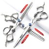 6/7/8/9-inch professional hair clipper set, stainless steel sharp hair clippers, hairdresser specific scissor(7 inches, 3 pieces)