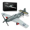 ZYLEGEN Fighter Building Set, Military Fighter Jet Building Block, P-51 Wars Aircraft Jet Blackbird Building Kit for Children and Adult, Christmas, Holloween, Birthday Gift(183Pcs)
