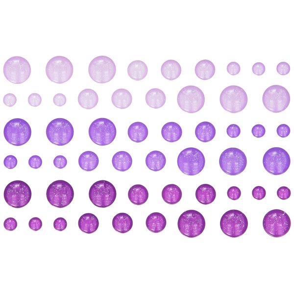 Doodlebug Sprinkles Adhesive Glitter Enamel Embellishments, Lilac