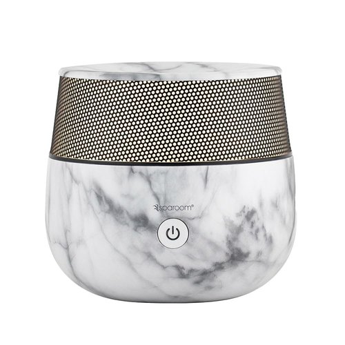 SpaRoom Mysto Aromatherapy Ultrasonic Misting Essential Oil Diffuser for Medium Rooms, 140 mL Water Capacity, Marble