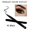 1 pack black eyeliner pen with 1 pack eyebrow brush,#002