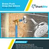 SharkBite 3/4 Inch x 3/4 Inch Drop Ear Elbow, FNPT, Push to Connect Brass Plumbing Fitting, PEX Pipe, Copper, CPVC, PE-RT, HDPE, U340LFA