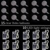 10 PACKS LED Bobo Balloons, Clear Light Up Balloons,Helium Glow Bubble Balloons with String Lights for Party Birthday Wedding Quinceanera Decorations (Cold White)