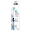 Oral-B Clic Manual Toothbrush (Aqua) with 2 Replaceable Brush Heads and Magnetic Brush Mount