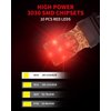 LASFIT 3157 LED Brake Tail Light Bulb Super Bright Red 3057 3156 4157 3157A 3457A LED Bulb for Stop Parking Lights Easy Install 2024 New Upgrade (Pack of 2)