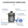 LYSIAN High Fidelity Concert Ear Plugs for Loud Music- Noise Cancelling Musicians Earplugs for Concert Music Festivals, Raves, Motorcycles,Drummers, DJS, 23dB, 2Pairs Value Pack
