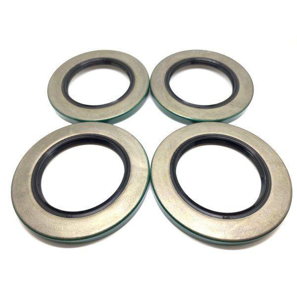 (Pack of 4) WPS Trailer Hub Wheel Grease Seals 10-10 (21333TB) for 5200-7000# Axles 2.125'' X 3.376''
