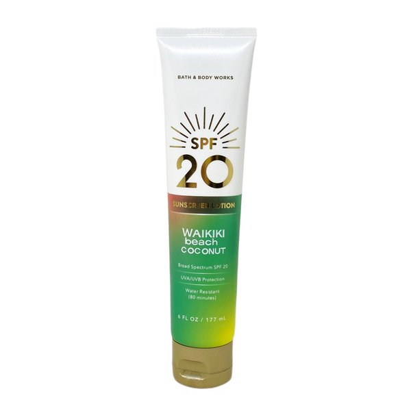 Bath & Body Works Waikiki Beach Coconut Broad Spectrum SPF 20 Sunscreen Lotion - 6 fl oz / 177 mL