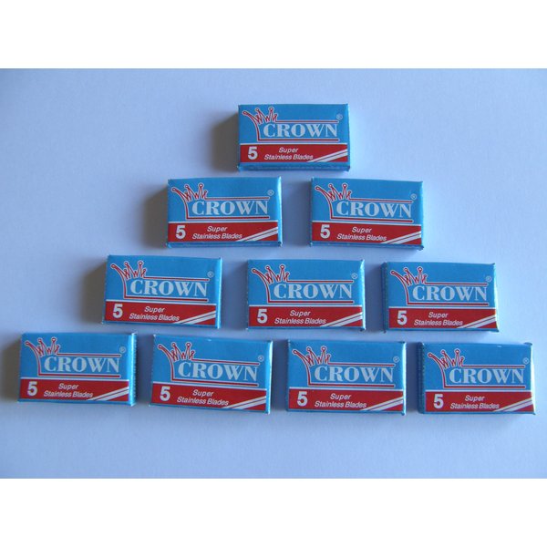 100 Crown Super Stainless Double Edge Safety Razor Blades