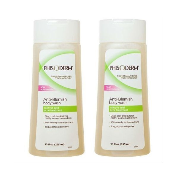 Phisoderm Anti-Blemish Body Wash 10 oz (Pack Of 2)