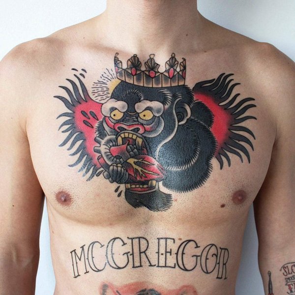 Conor McGregor Tattoos (Gorilla) - Conor McGregor Temporary Tattoo (Gorilla)