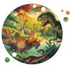 Peaceable Kingdom Puzzlescopes: Dinosaur Puzzle – 191-Pc. Puzzle for Kids Ages 6 & Up – Included Suction Cup to Spin and Position Circular Pieces – Great for Home or Classrooms