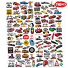 110 PCS Race Car Temporary Tattoos Sticker Racing Pit Crew Checkered Flag Race Car Birthday Party Decorations Favors Supplies Gifts Boys Girls Cute Fake Tattoo School Prizes Carnival Theme