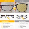 AQWANO Half Moon Frame Reading Glasses Blue Light Blocking, Computer Readers for Women Men Anti Glare Filter UV Ray Filter with Spring Hinge, 1.0