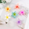 Canitor Small Flower Hair Clips for Girls 1.8 inch Hawaiian Plumeria Flower Hair Clips For Women Frangipani Flower Clips Cute Hair Accessories Luau Tropical Party Decoration