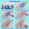 Temporary Tattoo Markers for Skin, 10 Body Markers Make Bold and Fine Lines, Cosmetic Quality + Tattoo Stencils for Kids and Adults, Dual-End Tattoo Pens for Body & Face Art, Halloween Makeup Kit