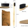 Goaycer Eco Friendly Bamboo Toothbrush, 10Pack Medium Firm Bristles Biodegradable Bulk Wooden Toothbrushes