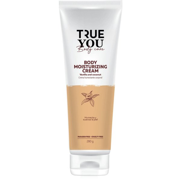 TRUE YOU Body Moisturizing Cream Vanilla and Coconut with Aloe, Calendula and Coenzima Q10 9.46 oz