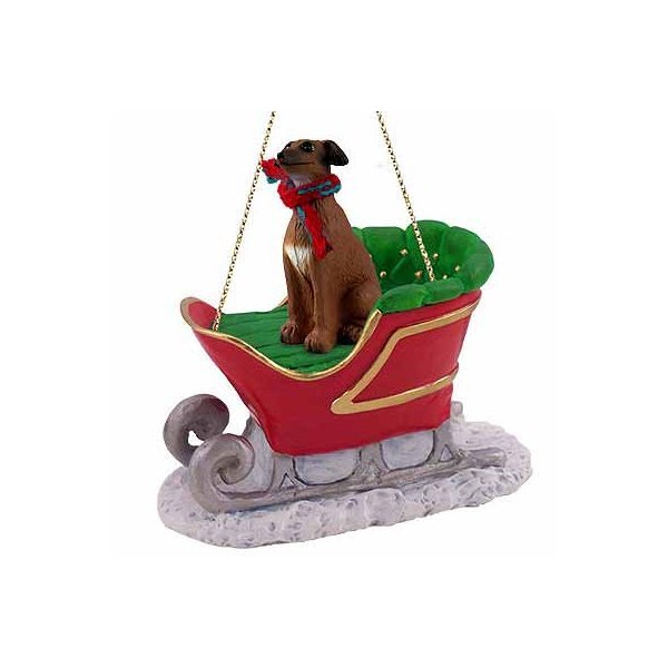 Italian Greyhound Sleigh Ride Christmas Ornament - DELIGHTFUL!