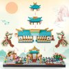 OundarM Mini Chinese Classical Garden Building Blocks Set, Sakura Botanical Collection Building Set for Adults, 14+ Teens, Home Decor Accessories (2350 Pcs)