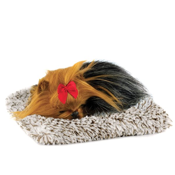 Perfect Petzzz - Mini Yorkie, Stuffed Animals for Girls and Boys, Dog Toys for Kids and Elderly, Battery-Operated Pet Toys with Synthetic Fur