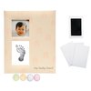 Pearhead Baby Memory Book and Clean-Touch Ink Pad, Baby Girl or Baby Boy Journal, Baby Milestone Photo Album, Blush Rainbow