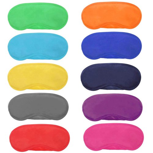 26 Pieces Eye Mask Shade Cover Blindfold Travel Sleep Eye Masks with Nose Pad for Travel Sleep or Party Supplies Game.(13 Colors)