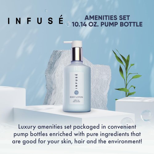 Terra Pure Infuse Lotion, Retail Size Hotel Amenities, 10.14 oz. (Single)