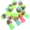 Kisangel 12pcs Eraser Gumball Machines Eraser Bubble Gum Machine Gum Candy Dispenser Gumball Machine for Student Mini Gumball Machine