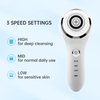 Facial Cleansing Brush Sonic Facial Brush Skin Cleansing Electric Face Scrubber Exfoliator by Hangsun SC200 with 3 Brush Heads, 3 Speed Modes Rechargeable for Exfoliating, Massaging and Deep Cleansing