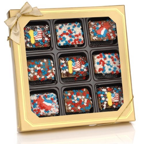 Patriotic Mini Crispy Treat Gift Box of 9