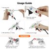 SHJADE Hot Glue Gun with 30 Glue Sticks, Fast Preheating Hot Melt Gun, Mini Glue Gun Kit for Kids DIY School Craft Projects and Quick Home Repairs, 20W White
