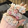 Ruihfas 4Pcs Korean Fashion Headbands Women Girls Hair Accessories Flower Hair Ties Ropes Pearl Hair Band Scrunchies