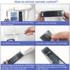 Small Shrink Wrap Bags for TV Remote Control, 2.4x7 Inches Clear PVC Heat Shrink Universal Protective Film,Dustproof and Waterproof Protective Case Cover for Air Condition Video TV Remote,100 PCS