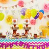 Nuenen Basketball Theme Party Cupcake Stand Decorations, 3 Tier Sports Theme Party Cupcake Tower Baseball Basketball Birthday Party Table Decorations for Baseball Basketball Sports(Basketball)