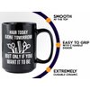 Hair Stylist Coffee Mug 15oz Black - Hair Today Gone Tomorrow - Hair Stylist Gift Beautician Hairdresser Salon Barber Hairdo Cosmetoloist Scissors Blower