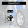 QODOLSI 1/2-20In Car Tire Nut Cap, Open Ended Lug Nuts, Anti-Theft Tire Hole Screws, for Car, Truck, Trailer (20 PCS)
