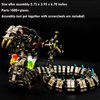KonHaovF 3D Metal Puzzles for Adults Mechanical King Cobra Models Metal with Light, Colorful 3D Metal Model Kits to Build with Tool, DIY Assembly Model Kit Desktop Toys Gifts for Adults Boys