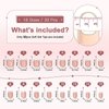RTKHFZE Gel Press On Nails Short - Square Ombre Press On Nails False Nails with Glue,16 Sizes - 32Pcs Reusable Soft Gel Fake Nails Tips Kit,Stick On Nails for Women
