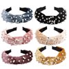 Jaciya Headbands for Women 6 Pack Pearl Headbands Velvet Headbands for Women Pearl Headbands for Women Turban Headbands for Women Womens Headbands Diademas Para Mujer