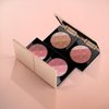 GA-DE Glow FX Natural Face Palette - Blush for Cheeks, Bronzer Powder, and Highlighter Makeup - Enriched with Jojoba Oil - 139 Blooming Chic - 0.42 oz