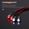 OGRC 4Pcs RC LED Lights Kit Accessories RC Headlights/Taillight Kit Accessories for 1/10 1/8 Modes for Traxxas HSP Redcat RC4WD Tamiya ARRMA Axial SCX10 D90 HPI HSP RC Car（2 White+2 Red）
